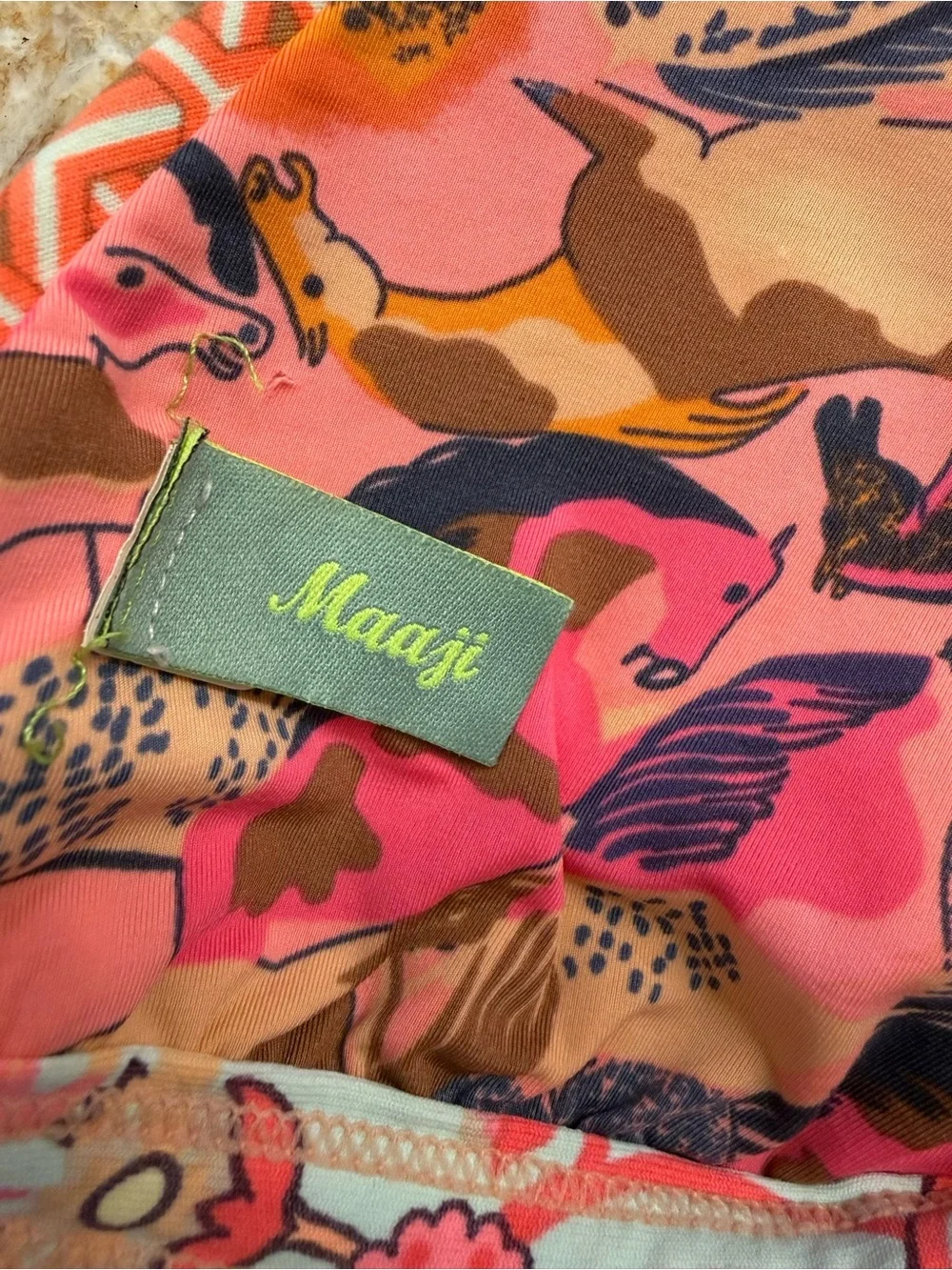 Maaji Horse Pink Multi-Color Printed Bikini Set